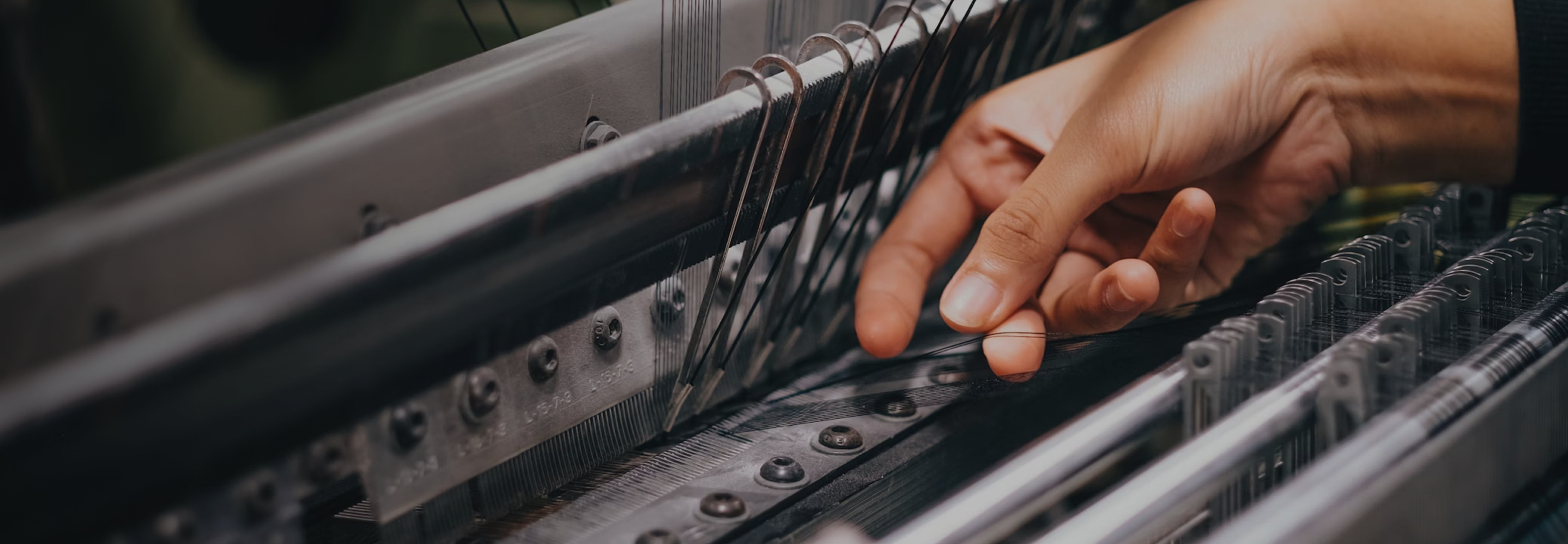 Thread behind denim weaver